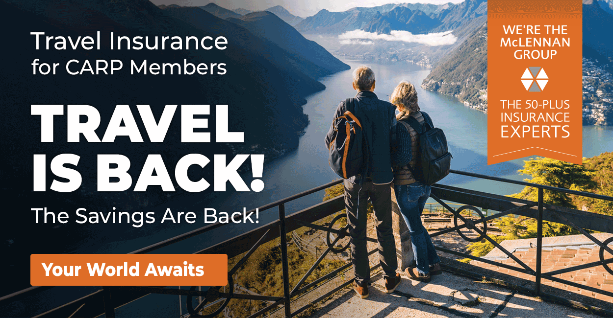 Travel Insurance for CARP Members - Pre-Season Savings are Back!