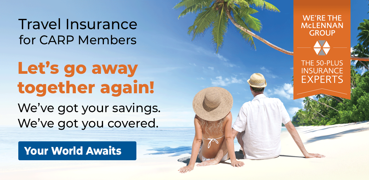 Travel Insurance for CARP Members - Let's go away together again!